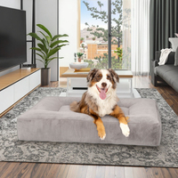 Lits orthopédiques haute densité pour chiens en mousse très vendus sur mesure Lit pour chien de luxe extra large avec couvercle amovible