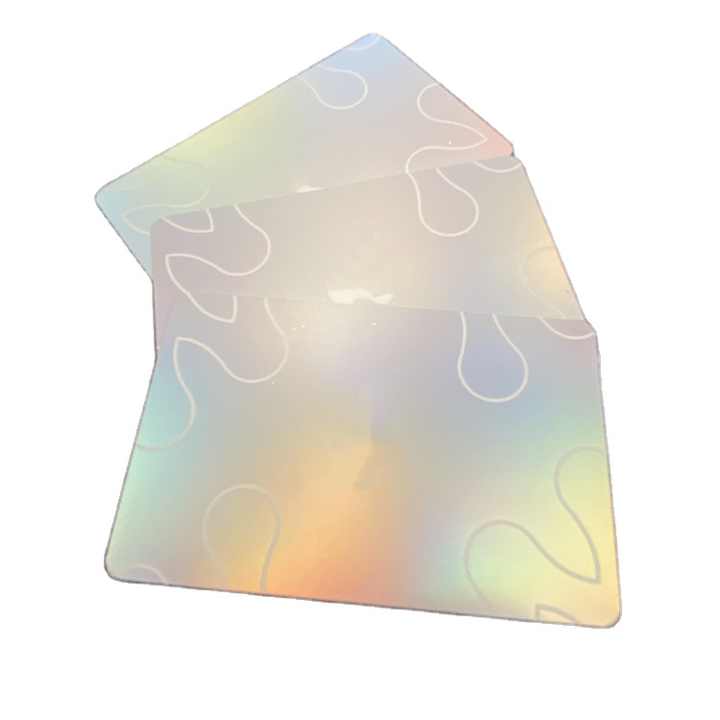 holographic versatile card COLOR Crocodile Embossed PVC Vinyl Fabric cutting machines Frosted Matte Plastic Business Cards.