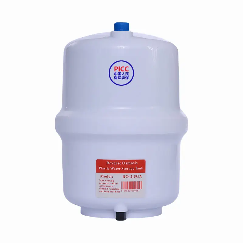 2.5 Gallon Ro Opslagdruk Tank Omgekeerde Osmose Systeem Kunststof Druk Wateropslagtank