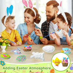 Premium Non-Toxic DIY Happy <strong>Easter</strong> Plaster Painting <strong>Craft</strong> <strong>Kit</strong> for Kids Creative Art Educational Spring Birthday Gift Box - Product Image 2