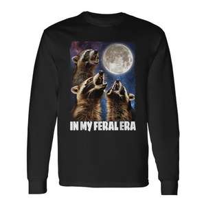 Camiseta de manga larga In My Feral Era Raccoon - Product Image 1