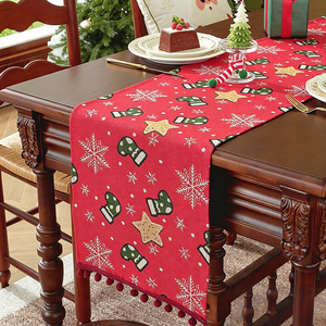 <span class=keywords><strong>Camino</strong></span> <span class=keywords><strong>de</strong></span> <span class=keywords><strong>Mesa</strong></span> Rectangular Navideño, Mantel Rústico para la Temporada <span class=keywords><strong>de</strong></span> Invierno y Fiestas Navideñas, Decoración para <span class=keywords><strong>Mesa</strong></span> <span class=keywords><strong>de</strong></span> <span class=keywords><strong>Navidad</strong></span> - Product Image 4