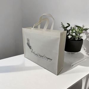 Sacs fourre-tout personnalisés imprimés, sacs de shopping en tissu recyclable non tissé avec logo pour femme et pour homme - Product Image 3