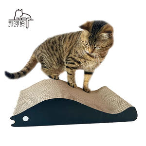Di alta qualità un pezzo a forma di L giocattolo di gatto ispessito gratta e vinci resistente all'usura gatto Play & Sleep cartone per Halloween & Christmas - Product Image 1