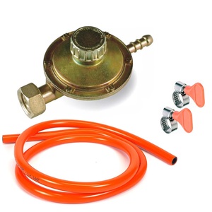 Kit de régulateur de gaz basse pression avec tuyau de 1,5 mètre et 2 colliers de sécurité pour cuisinières à gaz, barbecues - Product Image 1