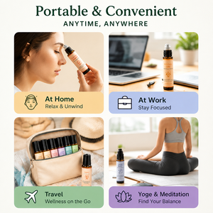 Mezcla de Aceites Esenciales Terapéuticos al por Mayor de Fábrica, Roll-on Natural de 10 ml para <span class=keywords><strong>Piel</strong></span> y Cuerpo con Lavanda, <span class=keywords><strong>Romero</strong></span> y Eucalipto - Product Image 6