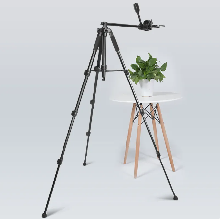 360 Degree Fluid Head Camera Tripod Stand Lightweight Travel Aluminum Professional Photo Tripod Stand for DSLR Camera Ring Light