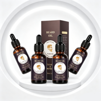 Aceite para Barba de Barbería, Marca Privada, Aceite Orgánico de Jojoba para el Crecimiento, Venta al Por Mayor OEM, 30ml 50ml 100ml