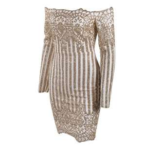 Abito senza spalline con glitter - Product Image 4