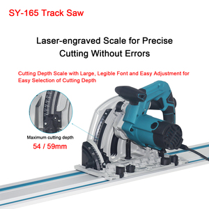 Nouveauté 2025 Scie Plongeante de Menuiserie sans Poussière avec <span class=keywords><strong>Rail</strong></span> de Guidage Scie Circulaire Électrique Portable pour Découpe de Panneaux et Plaques de Plâtre Scie Unique - Product Image 4