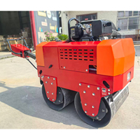 Hand-road-rouleau-compacteur 330kg 550kg 800kg machines de route compacteur de sol Compact rouleau Mini tambour petit tracteur compacteur