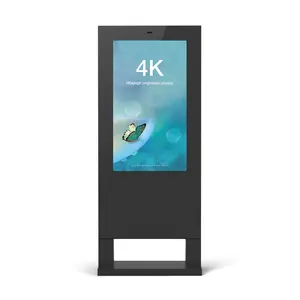 4K HD floor standing lcd digital signage billboard outdoor advertising screen
