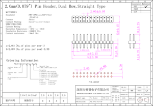RealRun Pin Header Konnektörleri Tedarikçisi 2*2-2*40 Pin Tek/Çift Sıralı IDC PCB 2.0mm Aralıklı Erkek Dişi Pin Header - Product Image 4