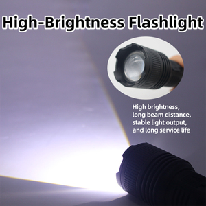 Lampe torche LED en alliage d'aluminium super lumineuse, rechargeable par Type-C, 3 modes, zoom télescopique, portée de 600 m, protection, torche puissante - Product Image 5