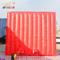 WINSUN Connect Four Basketball Game Giant Inflatable Carnival Castle Customized Color Logo CE Certified Outdoor Activity PVC