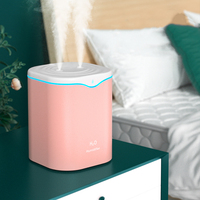 Grand humidificateur ultrasonique USB LED de 2000 ml, diffuseur d'huiles essentielles, purificateur d'air, faible bruit 36 dB, usage domestique, garantie 1 an