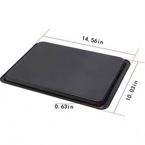 Moule à mousse avec trou, lot de 8 mini moules à tarte, moule à pain écologique, moule à pain en acier au carbone, <span class=keywords><strong>grand</strong></span> plateau de cuisson carré en fonte pour pizza - Product Image 6