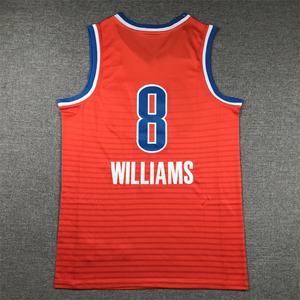 Ucuz toptan 2025 sezon yeni Thunder 8 WILLIAMS basketbol forması, yaz örgü nefes Polyester çabuk kuru erkek formaları - Product Image 5