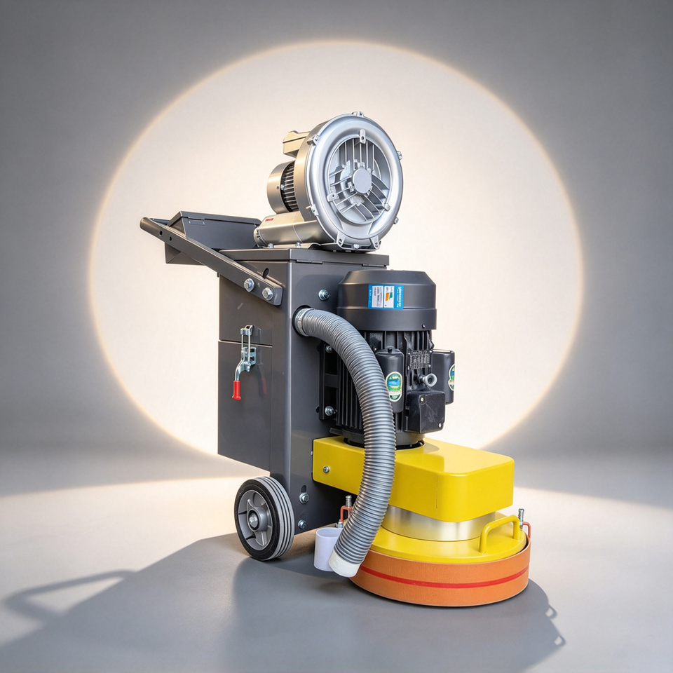 Multi Voltage Concrete Floor Grinder 110V 220V 380V External Fan Dust ...