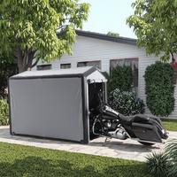 Housse de moto imperméable en PVC toutes saisons, protection UV, design professionnel/luxe, taille personnalisable pour le stationnement en garage