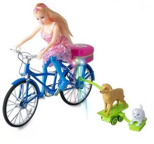 Jouets à piles, vélo de simulation <span class=keywords><strong>classique</strong></span>, modèle de vélo avec musique et lumière, jouets électriques - Product Image 4