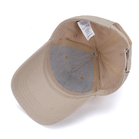 Gorra de Béisbol Deportiva Unisex de Algodón Caqui con Visera Curva Ajustable, Estilo Clásico Vintage, Protección Solar para el Verano