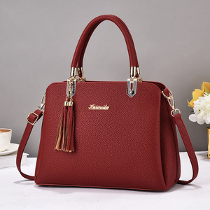 An Ru Shi Tassel Charm Handbag Middle Size Single Shoulder <b>Crossbody</b> <b>Bag</b> Everyday Outfits - Product Image 3