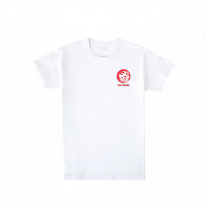 เสื้อยืดสีขาวฟูมา เธอร์แมน ดีไซน์โลโก้สีแดง เสื้อผ้าส่งเสริมการขาย - Product Image 2