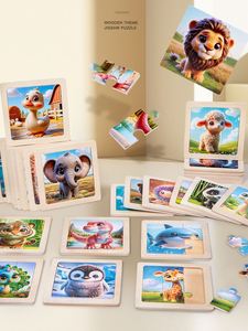 6 Rompecabezas de Madera Originales con Animales Adorables para Niños, Juegos de Ingenio - Product Image 3