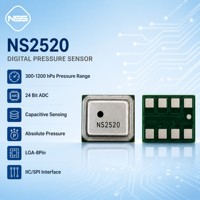 Sensor de Presión Barométrica Absoluta Digital Nuosi NS2520, 300-1200 HPa, 1.8-3.6V, 1.7uA, Precisión del 0.1%, SMT LGA-8 IIC/SPI