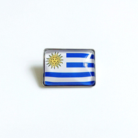 Badge en émail personnalisé drapeau équatorien, broche en métal pour fan de football, souvenir de voyage, cadeau pour activités jeunes et expositions