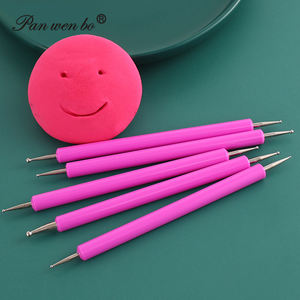 5 pz/set manico acrilico doppia testa 2 vie Nail Art punteggiatura penna Kit Nail Art punteggiatura - Product Image 5