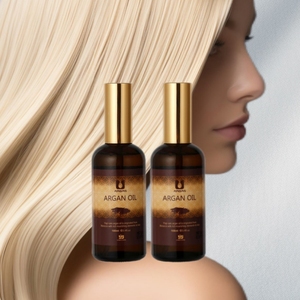 Label pribadi Serum Rambut Maroko bersertifikat perawatan membeli 100% Serum Minyak Argan Maroko ORGANIK MURNI - Product Image 1