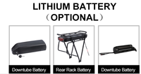 Kit de conversion électrique 2000W 52V Moteur sans balais Contrôleur intelligent à onde sinusoïdale double Affichage LCD couleur Batterie au lithium LG