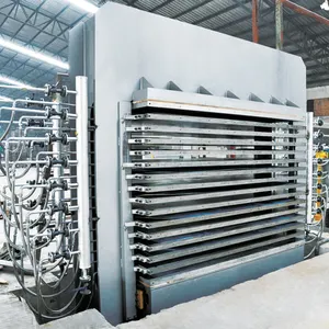 Machine hydraulique de presse à chaud de stratifié multicouche d'approvisionnement d'usine pour le contreplaqué