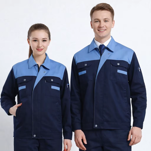 Combinaisons de travail unisexes personnalisées certifiées CE, haute visibilité, respirantes, non toxiques, en coton, avec bandes réfléchissantes - Product Image 4
