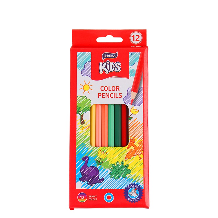 Бренд Beifa MC0006, оптовая продажа, Радужный деревянный цветной карандаш с различной упаковкой