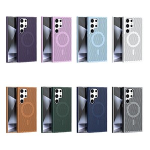 Cover Magnetica per <span class=keywords><strong>Cellulare</strong></span> Samsung S24 S23 S22 S25 Ultra Custodia a Rete per Dissipazione del Calore per iPhone 16 15 14 Plus 13 Pro Max - Product Image 6