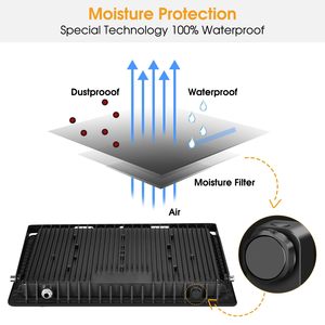 Không thấm nước IP66 bên ngoài dẫn đèn pha Kit 500W 400W 200 W 100W 50W 30W hiện đại ngoài trời DOB 200 Watt dẫn nhẹ Lũ lụt - Product Image 4