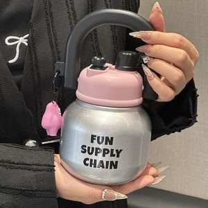 Fun Supply Chain Stainless Steel Water <b>Bottle</b> 316L Insulated Large Capacity With Handle And Straw For Kids Students - Product Image 3
