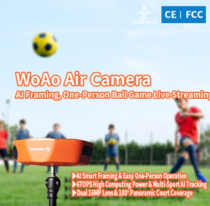 Caméra d'action sportive WA100-PRO AI avec suivi automatique, 1080P HD, grand angle <span class=keywords><strong>180</strong></span>°, trépied 7 mètres, double objectif - Product Image 5