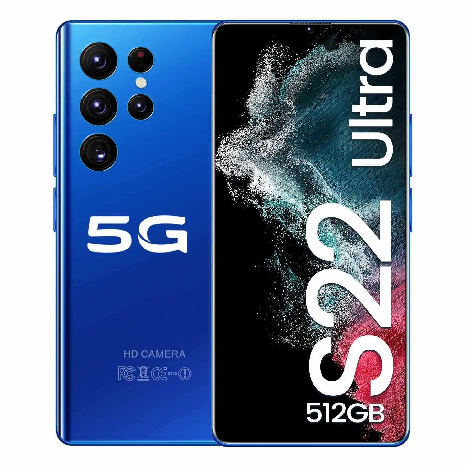 Original S22 Ultra Smartphones 16+512GB Android Dual SIM New Mobile Phones Celulares 24+48MP Beauty Camera Gaming Cellphone