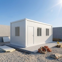 Maison conteneur préfabriquée détachable et pliable, étanche et insonorisée, bâtiment modulaire repliable pour les travailleurs de la construction