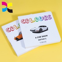 Livre cartonné personnalisé de qualité supérieure sur le thème des voitures pour enfants, impression couleur, pelliculage mat, papier écologique, expédition rapide
