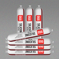 Meilleur 966 Super Glue Facile à utiliser Scellant en silicone solide Liquide blanc étanche pour la construction et le joint pour l'extérieur