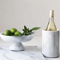 Refroidisseur de vin en marbre naturel de luxe seau bière champagne refroidisseur pour ktv bar maison fête marbre vin refroidisseur seau
