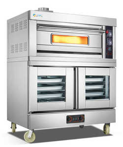 <span class=keywords><strong>Horno</strong></span> de panadería comercial de doble cubierta con <span class=keywords><strong>horno</strong></span> <span class=keywords><strong>eléctrico</strong></span> de 4 bandejas Características automáticas para hornear pan utilizado para masa - Product Image 5