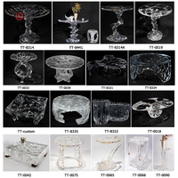 Table à manger longue personnalisée TT haut de gamme en cristal de platine antique acrylique transparent pour 10 personnes