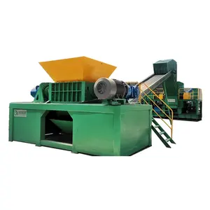 Mạnh mẽ đôi Trục kim loại Shredder Con lăn loại lớn phế liệu sắt Máy Nghiền để tái chế phế liệu xe/sắt/Nhôm