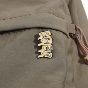 Medis Pun akan Tibia oke Enamel Pin lucu bros logam Lapel lencana perhiasan Aksesori ransel - Product Image 3